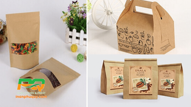 Túi giấy đựng thực phẩm làm từ chất liệu giấy tự nhiên nên có khả năng tái chế cao, bảo vệ môi trường